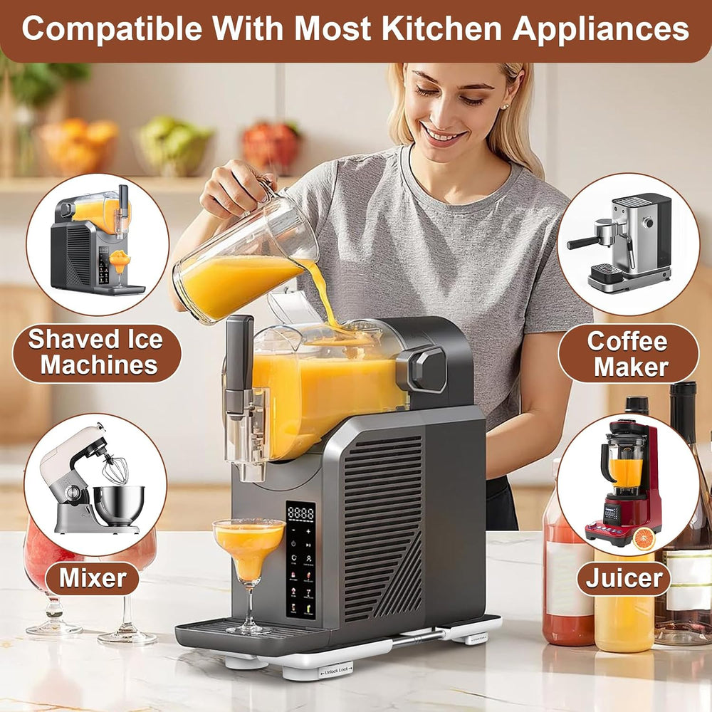Adjustable Appliance Slider Tray - Expandable 6" x 11"- 11" x ...