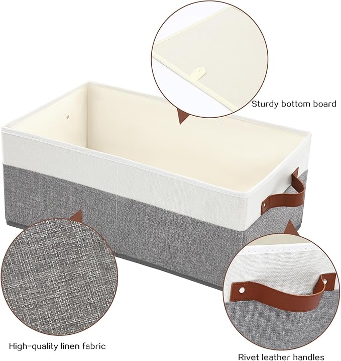 6 Pack Closet Storage Bins, Storage Baskets
