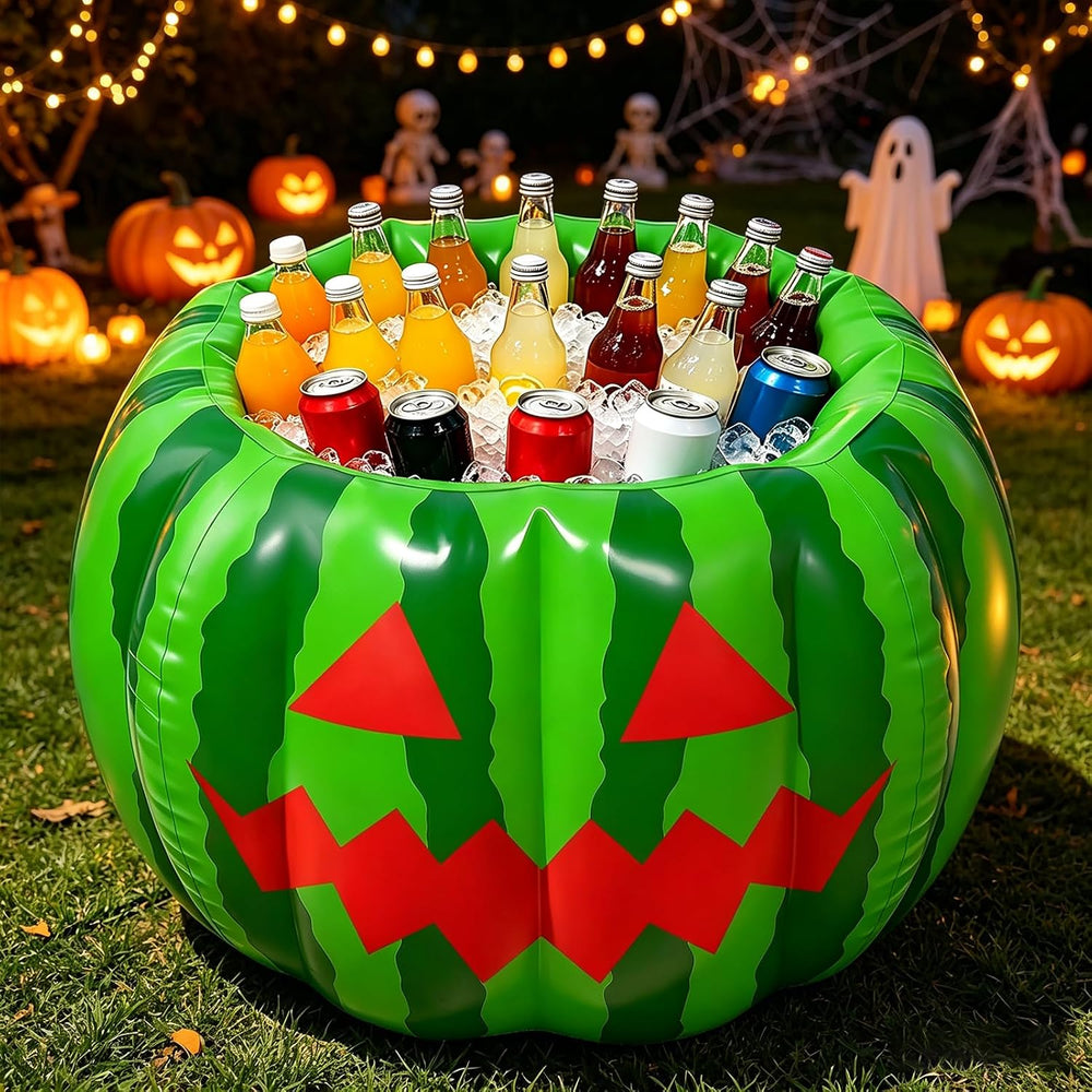 Cosweet Halloween Watermelon Ice Bucket for Party Supplies Drinks, 30"x2...