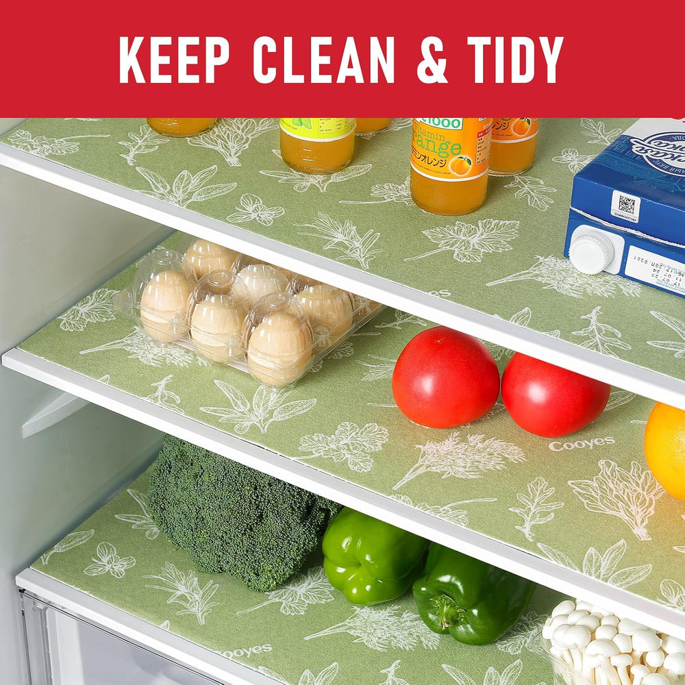Cooyes Large Refrigerator Liners for Shelves, 12 Pack, 17.7" × 24",...