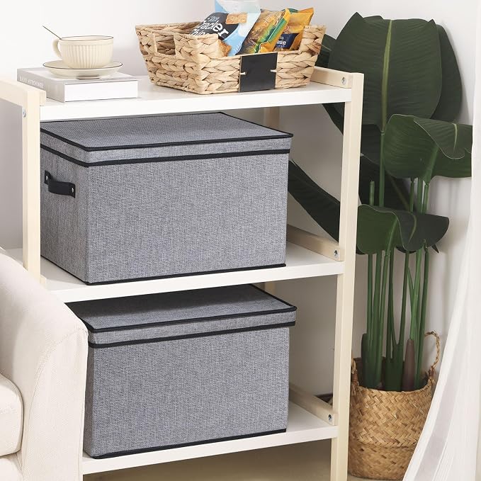 Storage Boxes, 15 x 9.8 x 8.3 Inch Baskets (5-Pack)