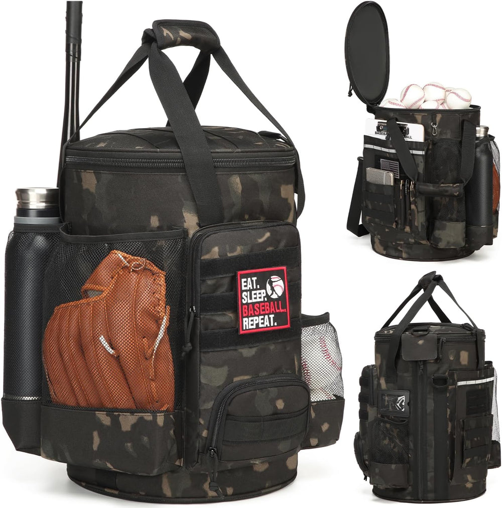 Baseball Bucket Bag, Softball Coaches Bags Fit 6 Gallon Buket