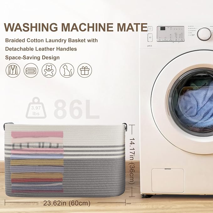 86L Extra Large Laundry Basket