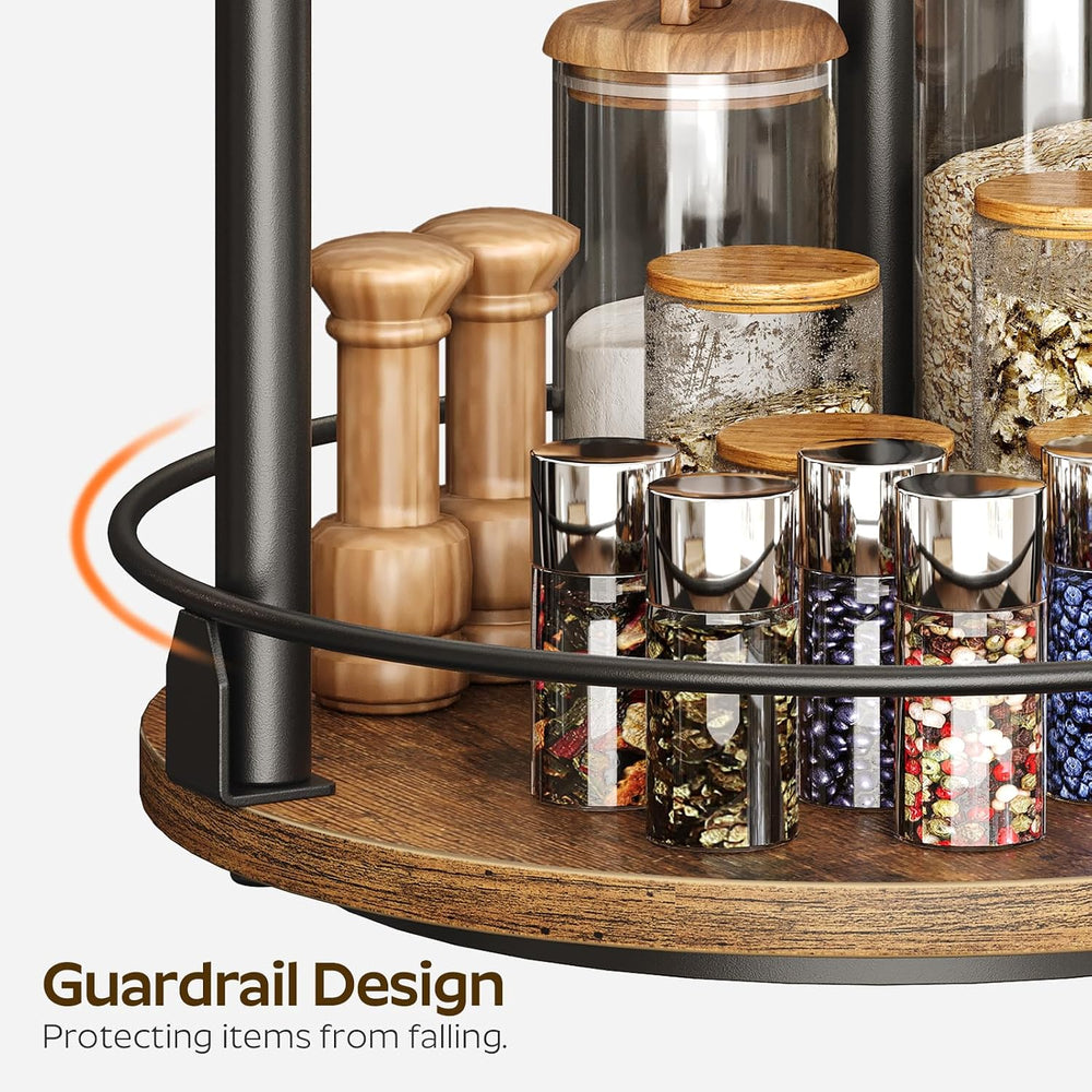 YATINEY Spice Rack, Set of 2 Lazy Susan Organizer, 3-Tier Turntable Organizer...