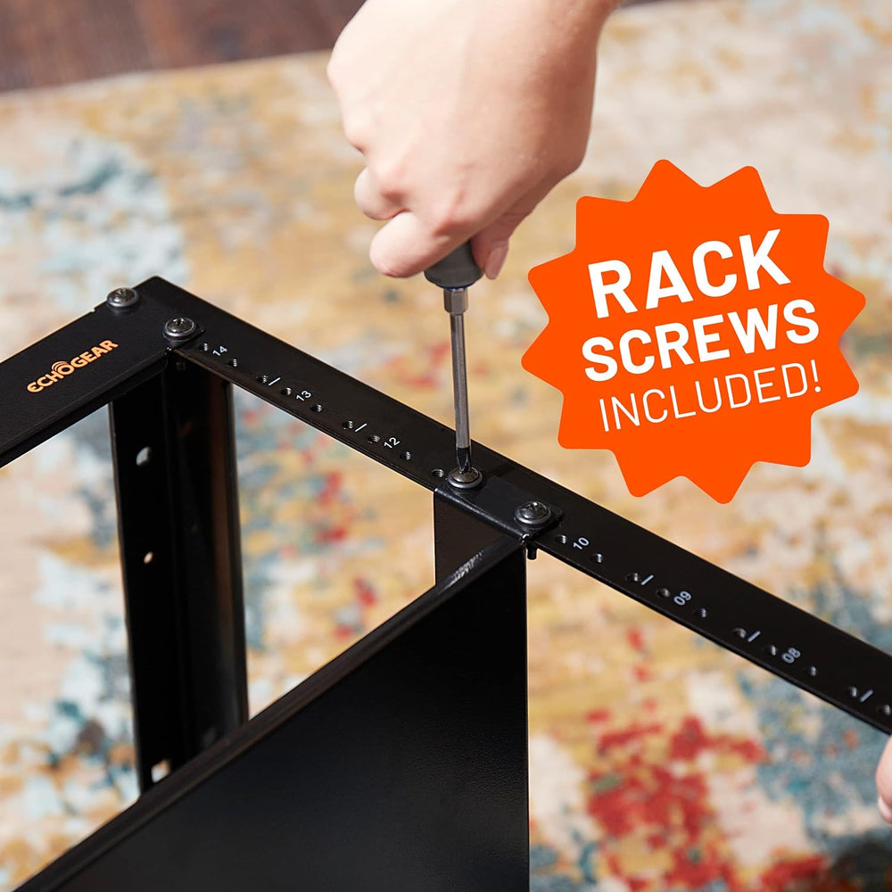 ECHOGEAR 3U Rack Shelf - Universal Design Works with Any Rack - Holds 75bs of...