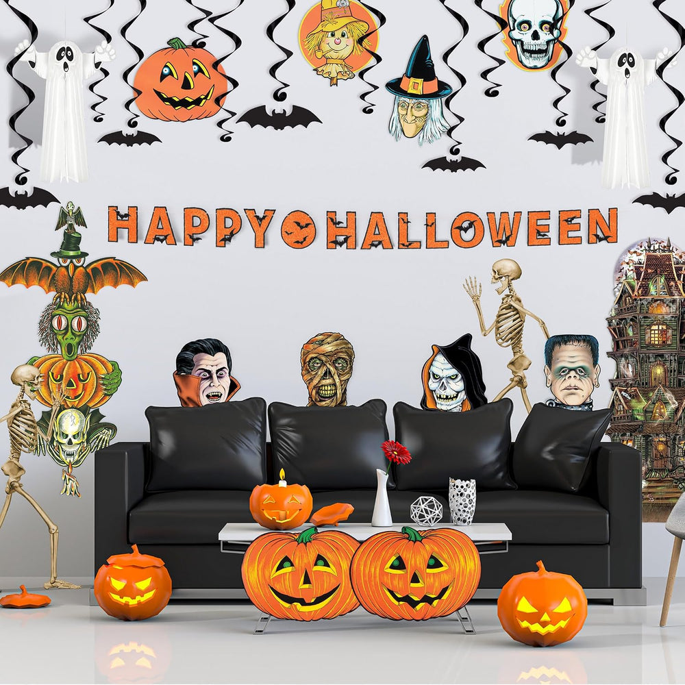 Beistle 24 Piece Halloween Decorating Kit - Complete Party Pack of Seasonal D...
