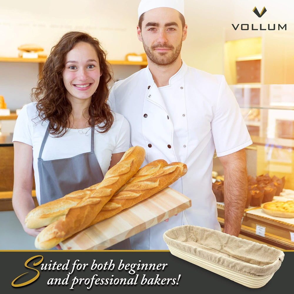 Bread Proofing Basket with Liner – Sourdough Baguette Brotform