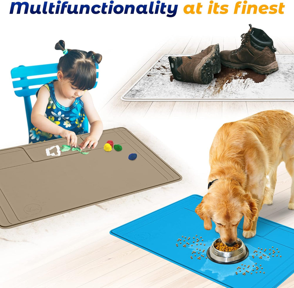 The Original Under Sink Mat - Silicone Waterproof mat, Trimmable, Easy to Cle...