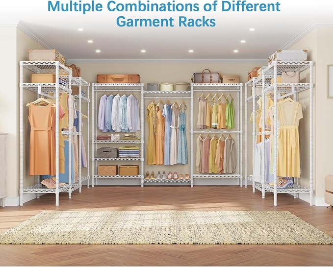 VIPEK V5 Plus Portable Closet Wardrobe Heavy Duty Clothes Rack, Large Free