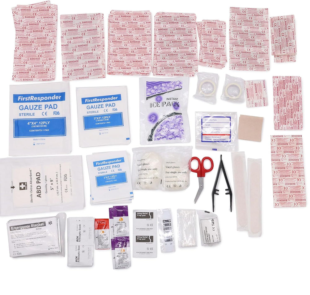 DMI 298-Piece Complete Emergency First Aid Kit, Treats Pain, Swelling, Cuts, ...