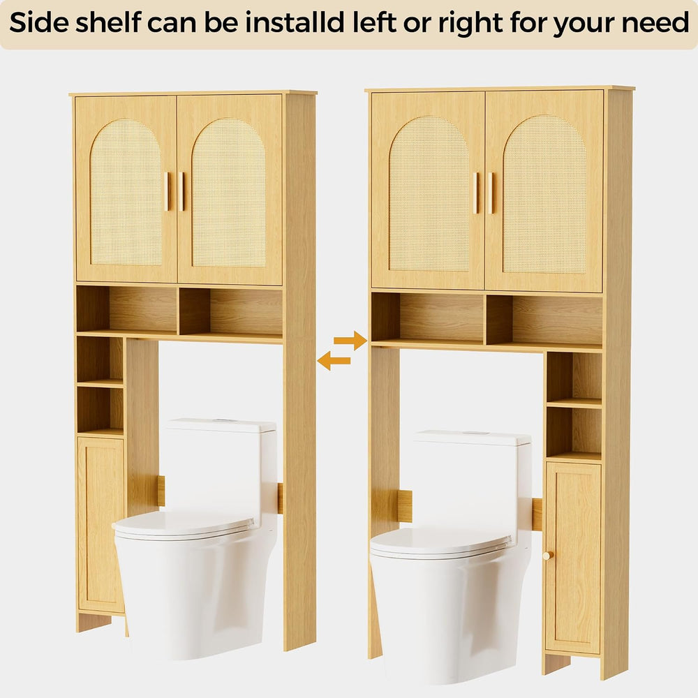 Wooden Over The Toilet Storage Cabinet, Natural