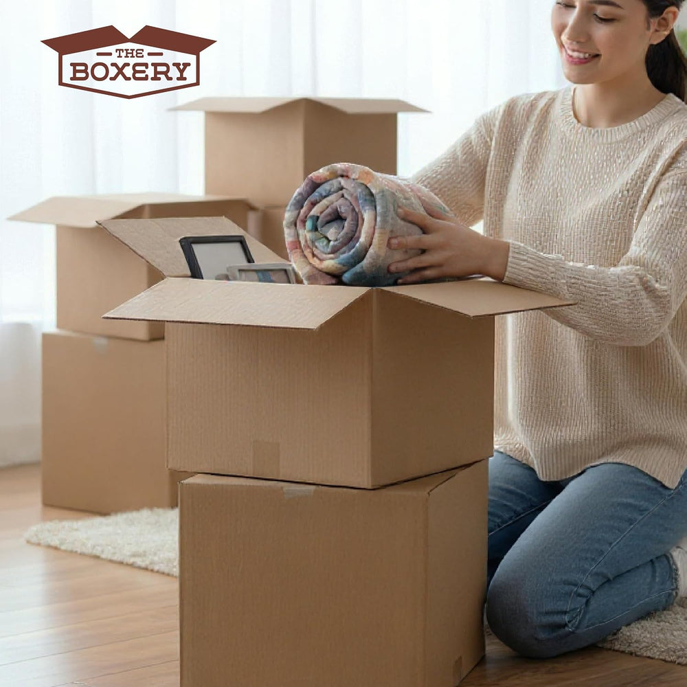 The Boxery 3"x3"x3" Corrugated Cardboard Boxes 100-Pack