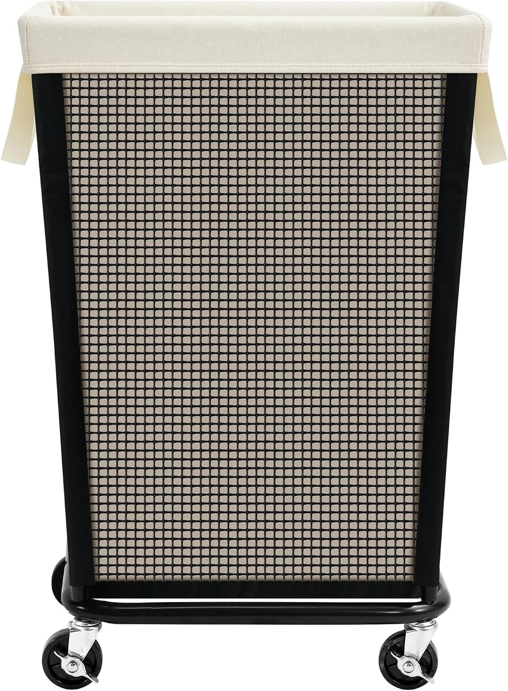 STO STO 160L Rolling Laundry Hamper with Wheels, Laundry Basket, Beige