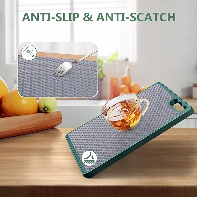 Shelf Liners, Non-Adhesive Drawer Liner, Waterproof & Oil-Proof Kitchen C...