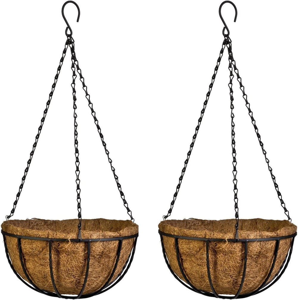 Kingbuy 10 Inch Hanging Planter Basket with Coconut Liner Wire Plant Holder C...
