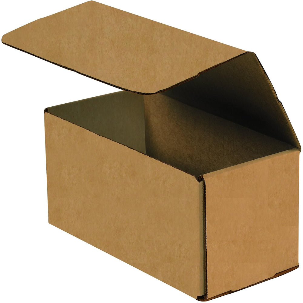 Aviditi Brown Kraft Corrugated Cardboard Mailing Boxes, 13 1/2 x 3 1/2 x 3 1/...