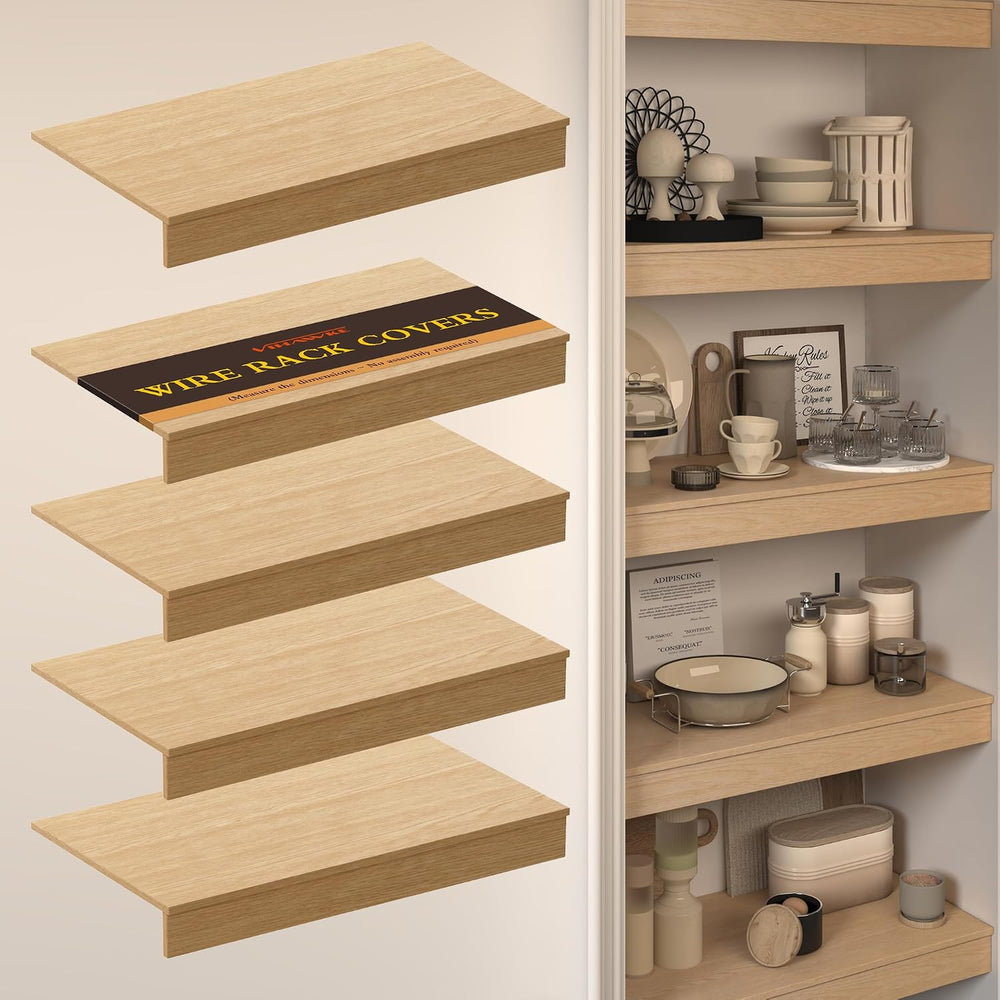 Wire Shelf Covers, 30 x 16 PVC Shelf Covers for Wire Shelving Pantry (5Pcs)