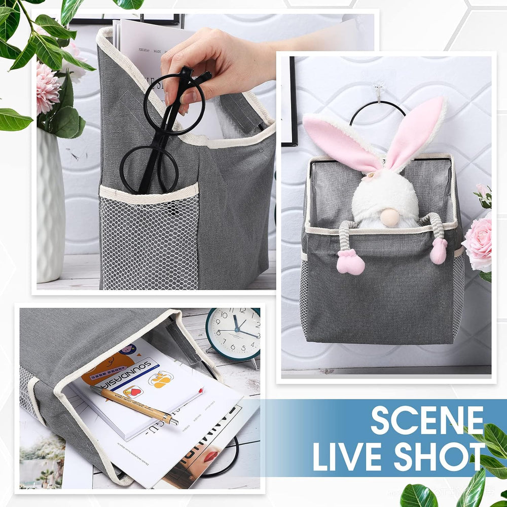Woanger 12 Pcs Wall Hanging Storage Bag Wall Hanging Organizer Bag Over The D...