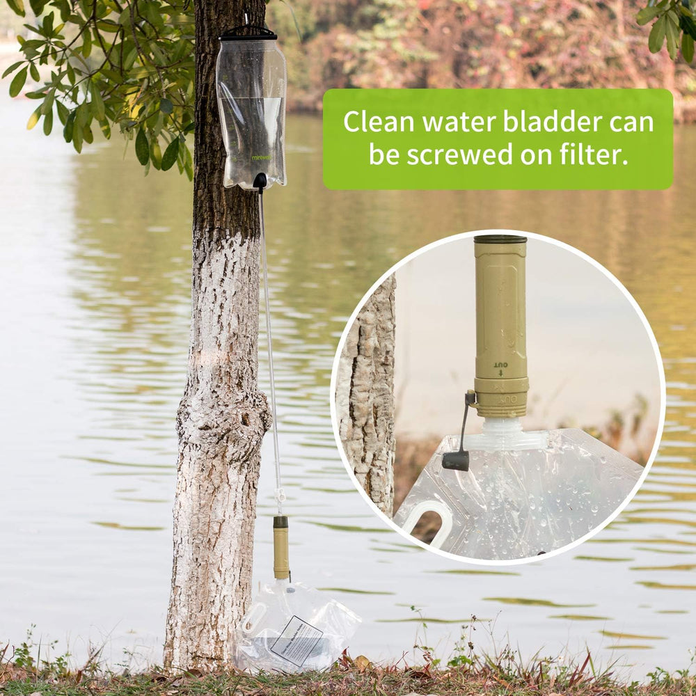 miniwell Gravity Water Purifier Straw Fairly Light and Easily Packed. Multi U...