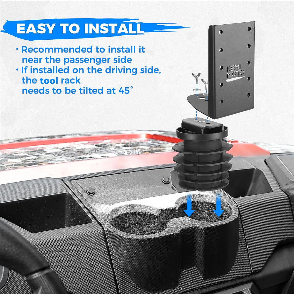 KEMIMOTO UTV Hunting Tool Holder, Compatible with Polaris Ranger General
