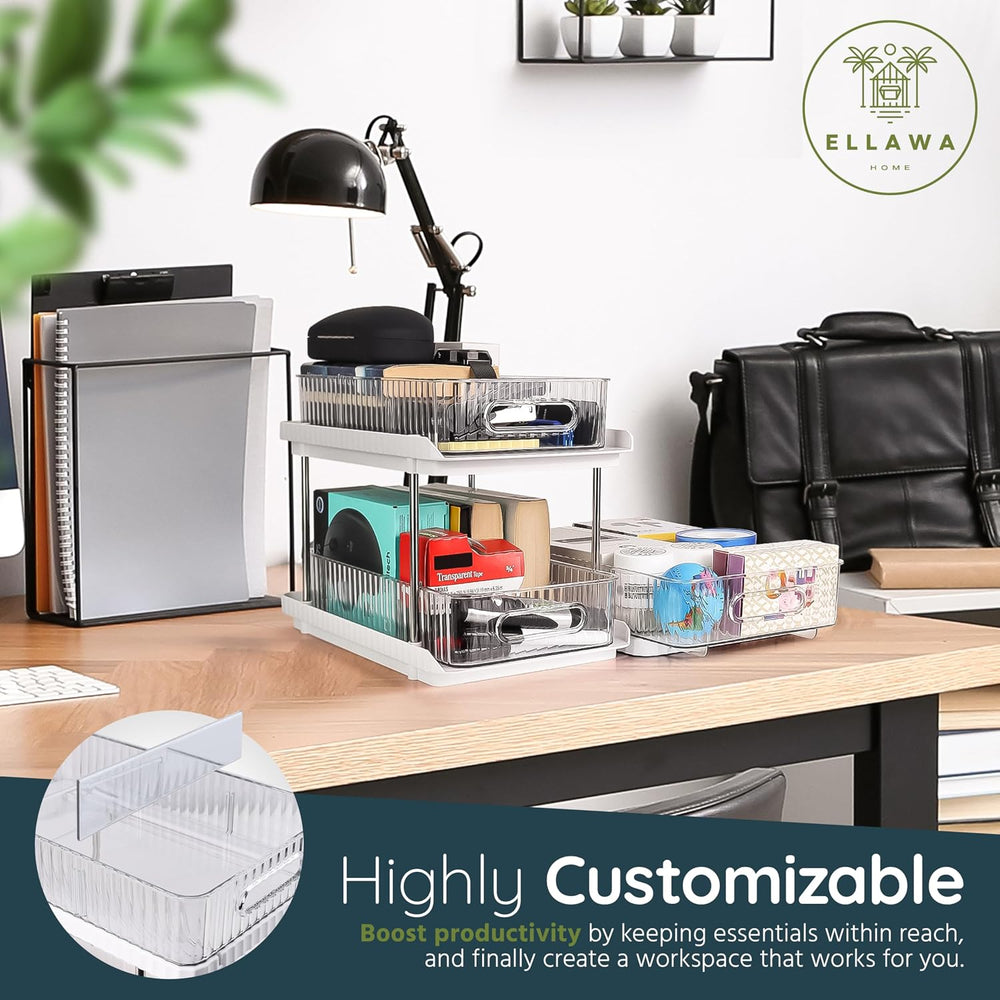 3-Tier Under Sink Organizer – Pull-Out Storage for Kitchen & Bathroom – U...