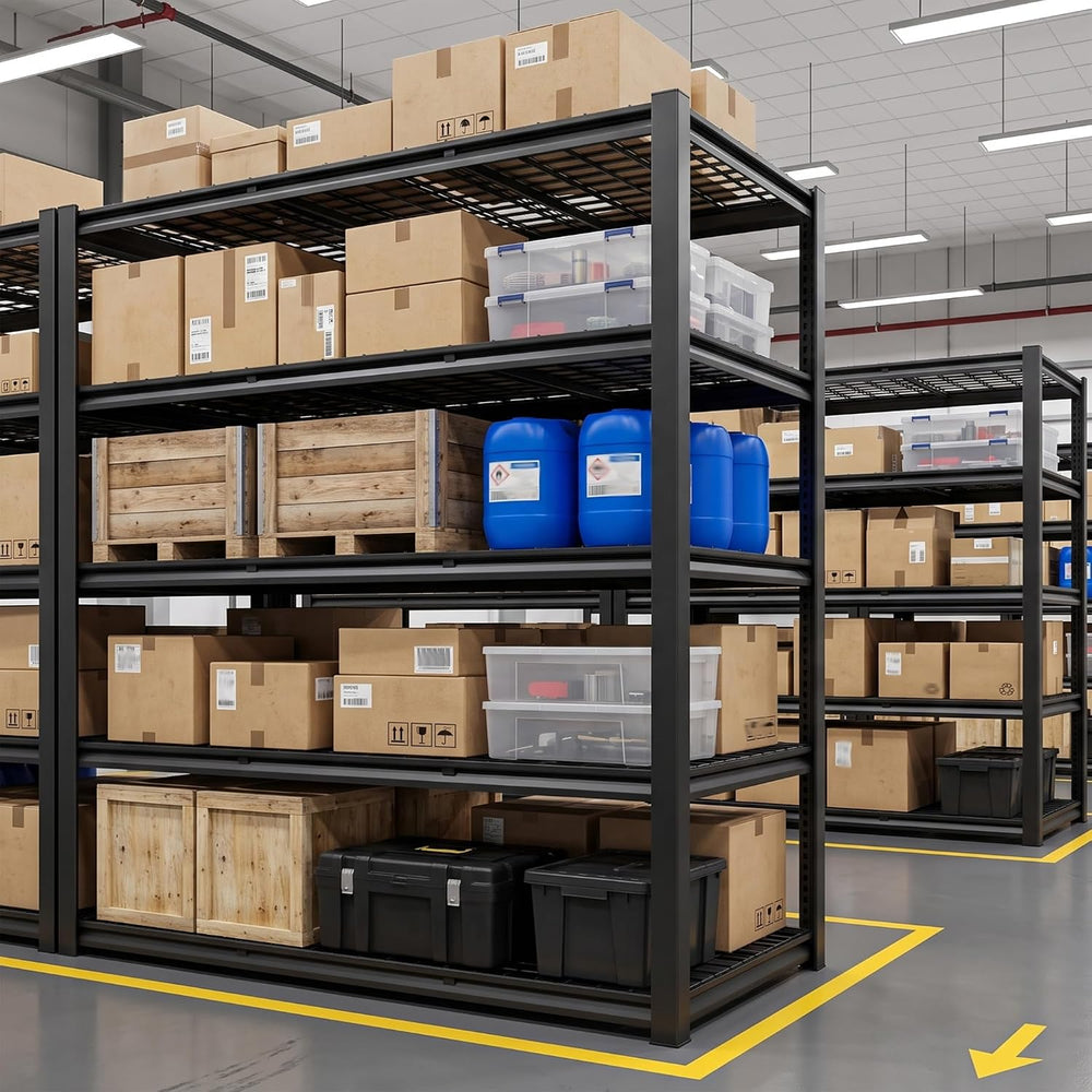 REIBII 60.1"W Heavy Duty Garage Shelving,3050LBS Metal Shelving For Shop