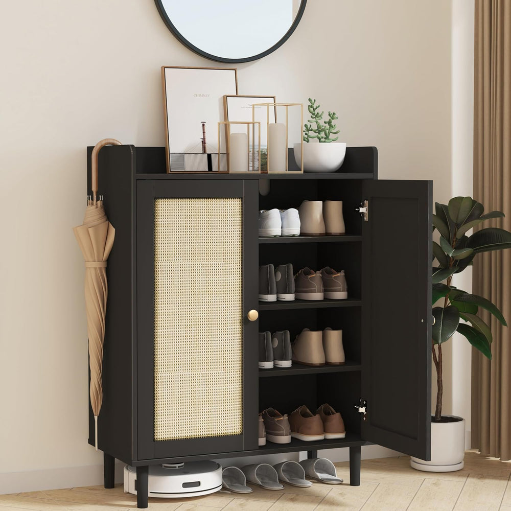 Shoe Rack,Shoe Storage,Rattan Shoe Cabinet for Entryway,Shoe Storage Cabinet ...