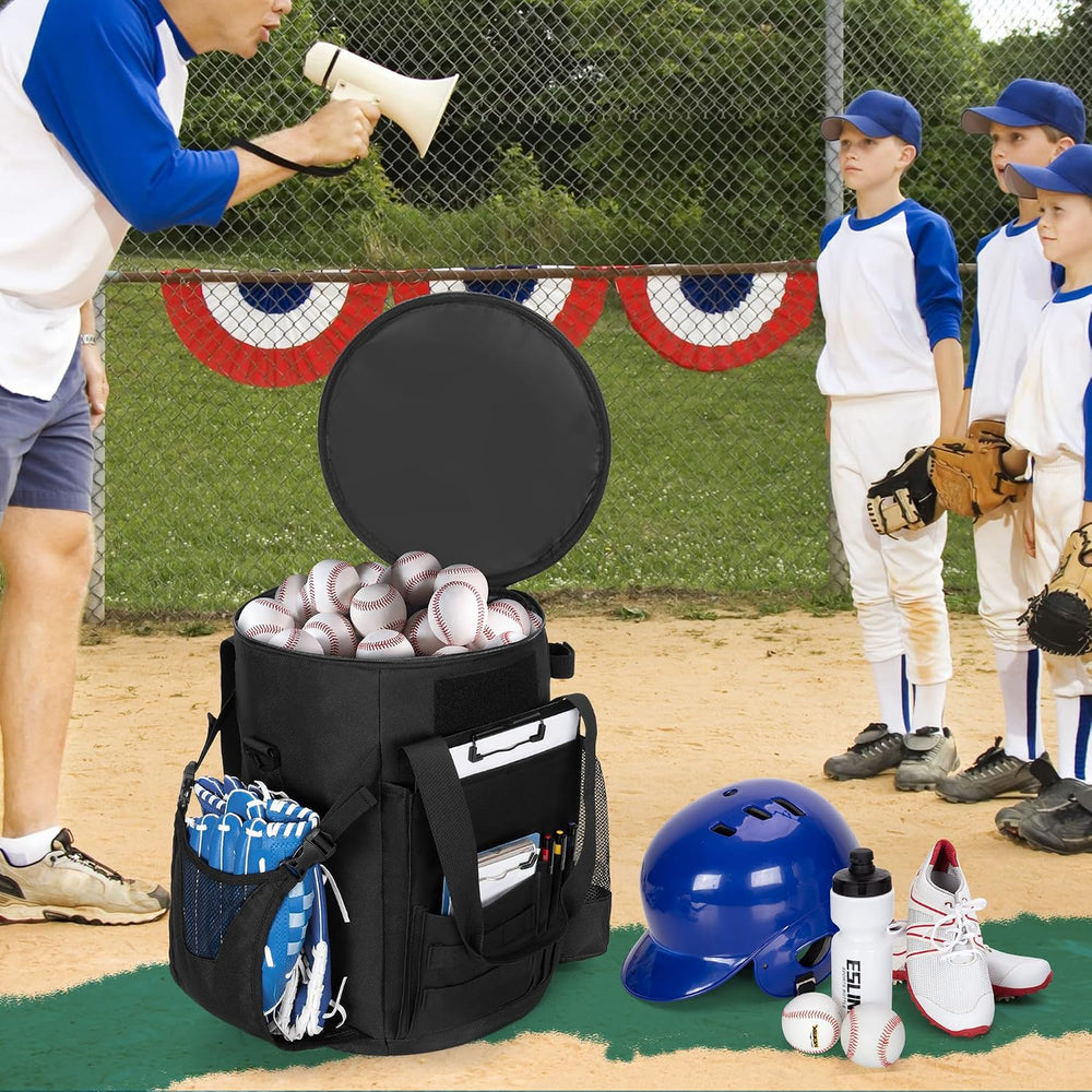 Baseball Coaches Bag, Baseball Bucket Bag