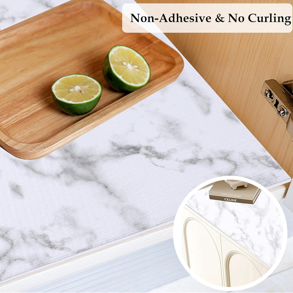 Shelf Liners for Kitchen Cabinets Non Adhesive 20 Inch Wide X 20 Ft Cabinet D...