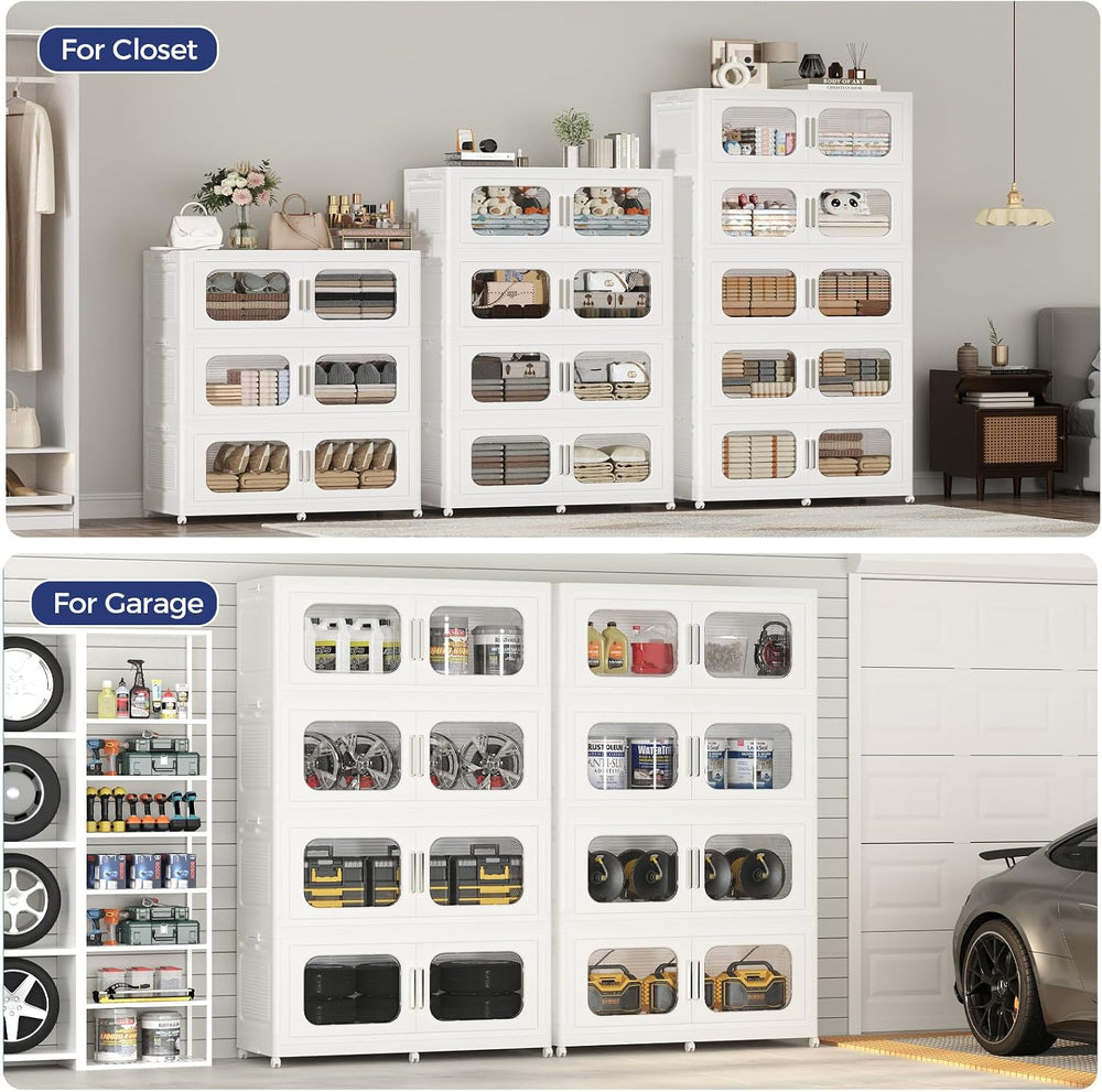 150GAL Extra Large Storage Bins with Lid, 600QT Storage Bins with Wheels, Fol...