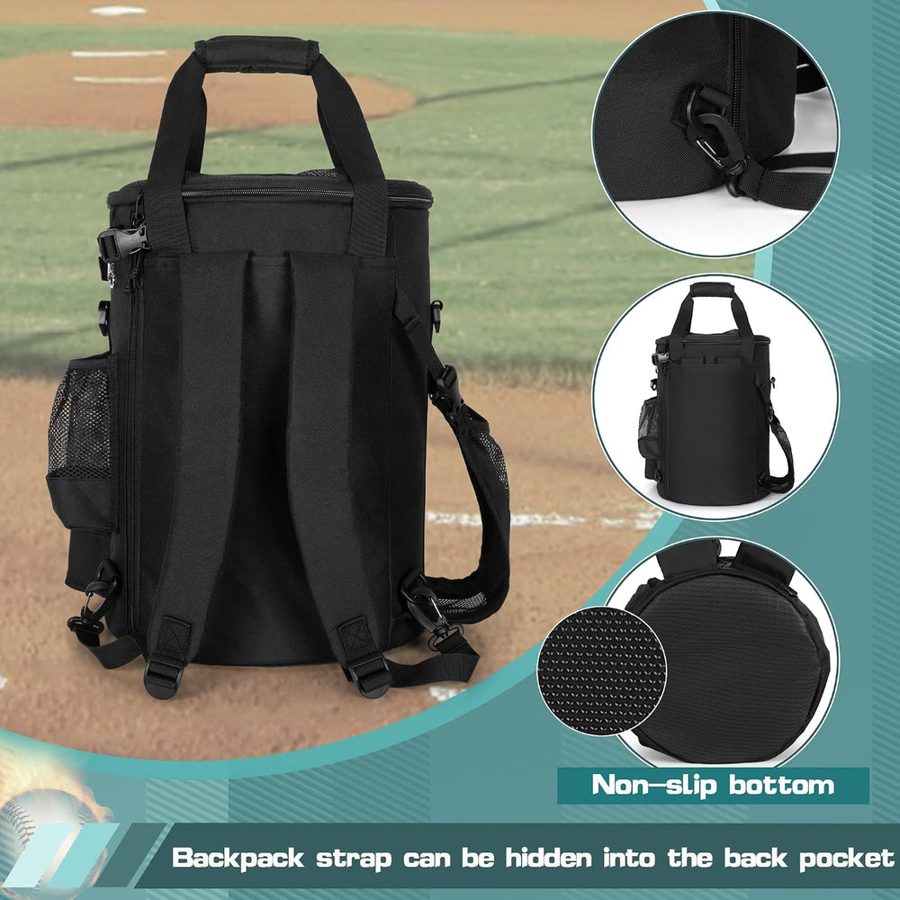 Baseball Coaches Bag, Baseball Bucket Bag