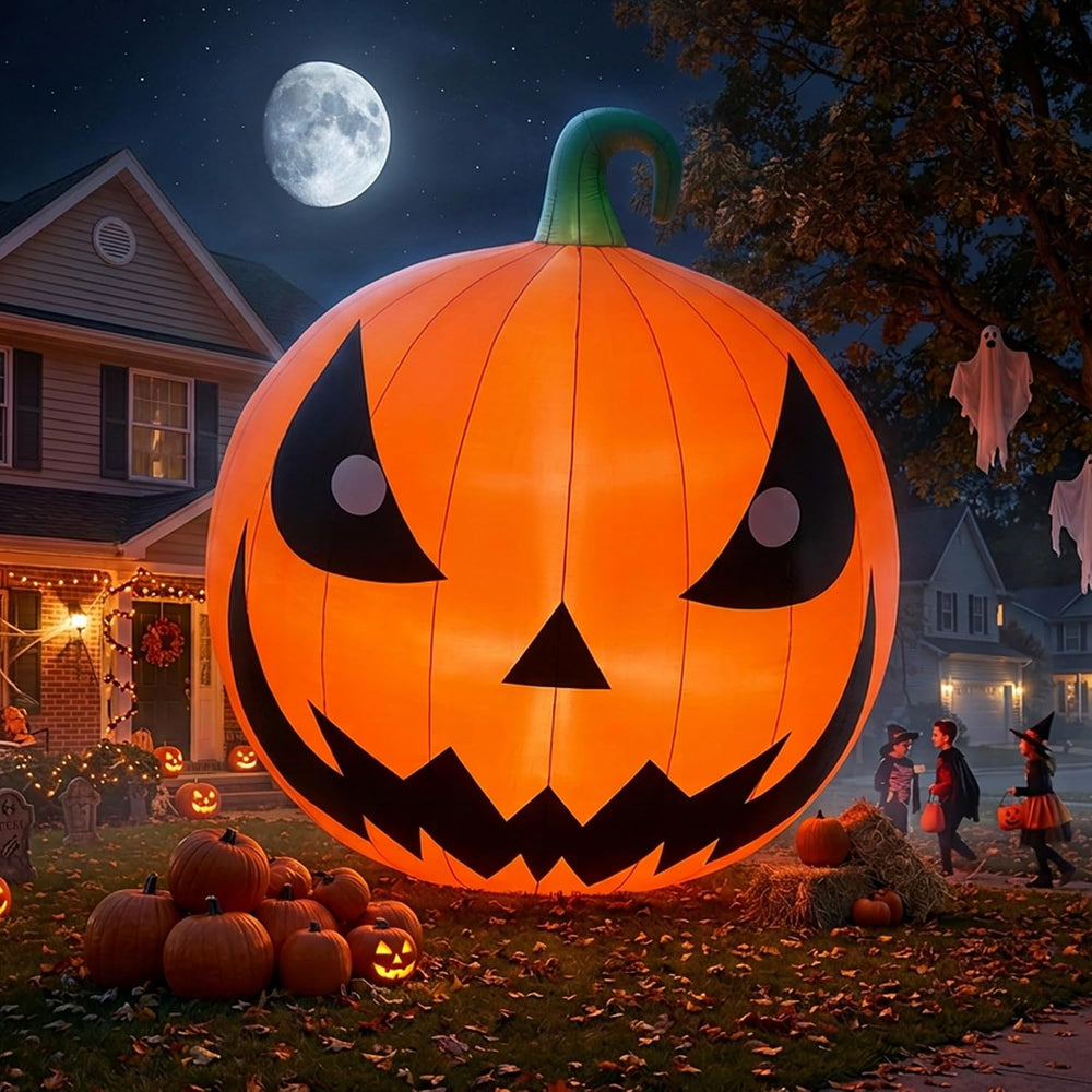20FT Halloween Inflatables Pumpkin Decorations with 750W Air Blower