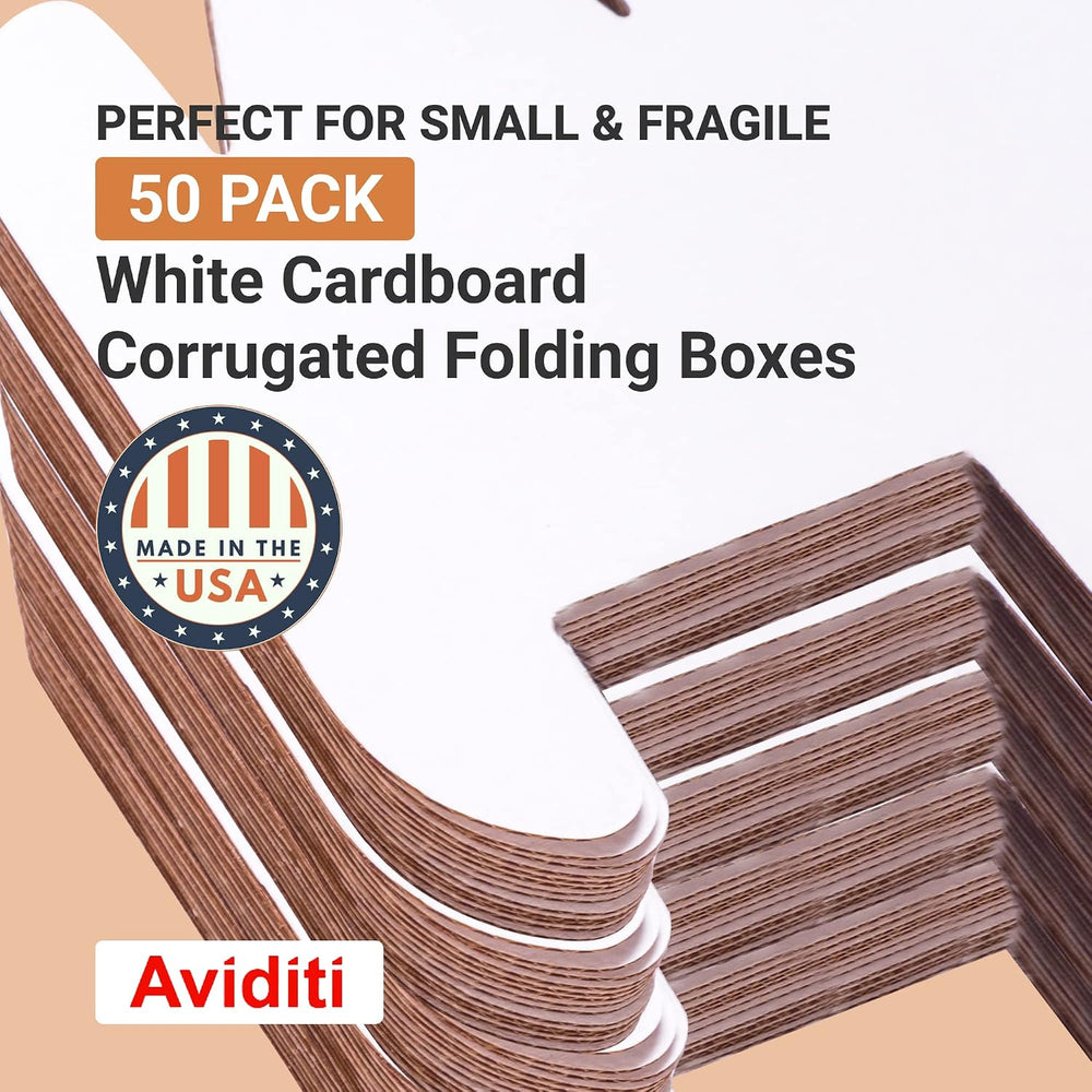 BOX USA Shipping Boxes Small 12"L x 4"W x 3"H 50-Pack - Corrug...