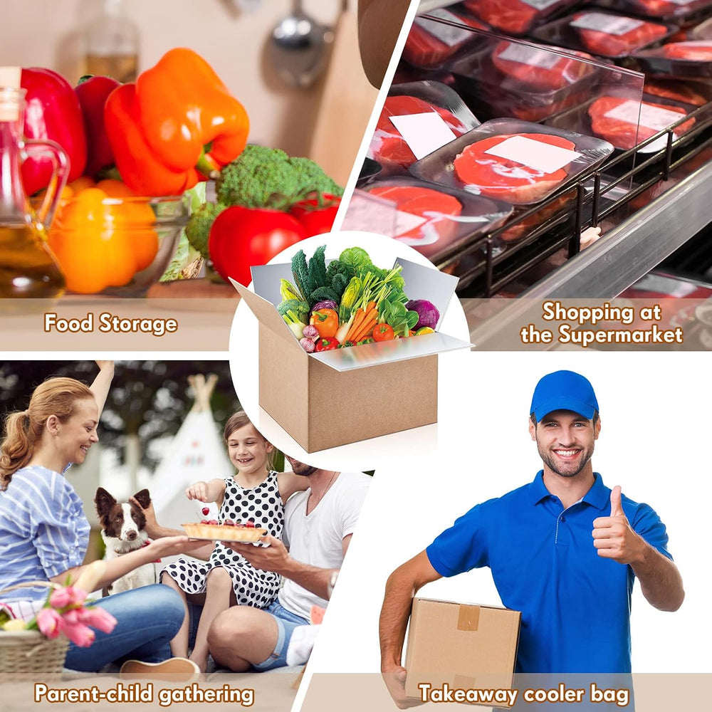 Nuanchu 20 Pieces Insulated Shipping Boxes, 9" x 5" x 6" Doubl...