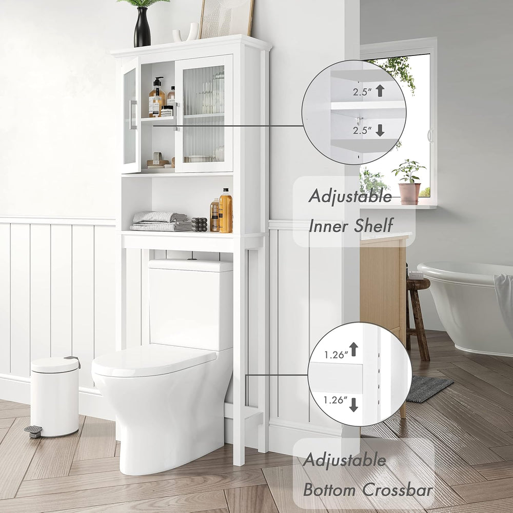 Spirich Over The Toilet Cabinet for Bathroom Storage, Above Toilet Storage Ca...