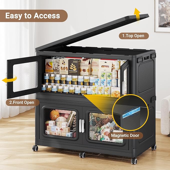 BROVIEW 220 Qt Stackable Storage Bin