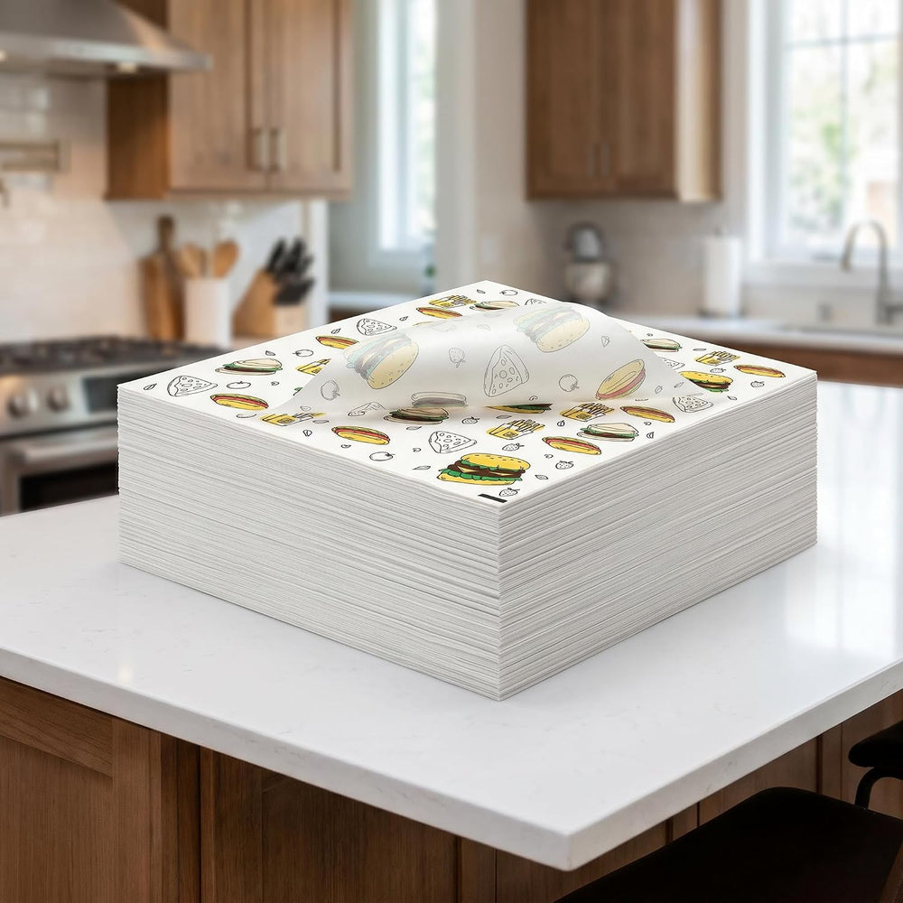 Cididu 1000 Pcs Deli Wax Paper Sheets, 12x12 Inch Grease Resistant Sandwich W...