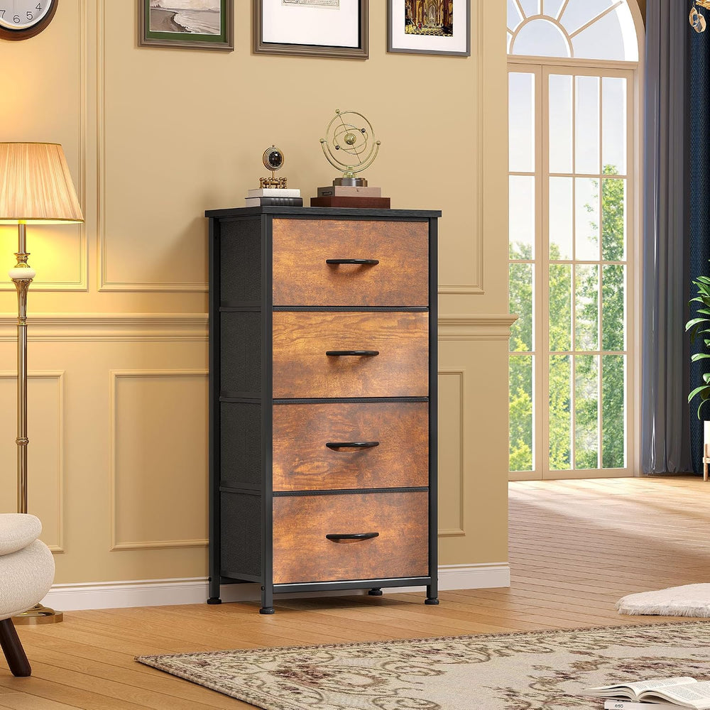DWVO Dresser with 4 Drawers - Fabric Storage Tower