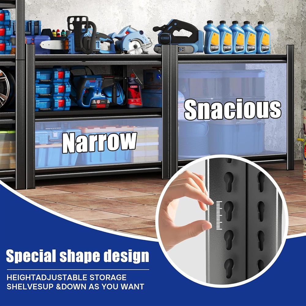 45" W Shelves for Garage Storage, 20" D Metal Garage Shelving Heavy...