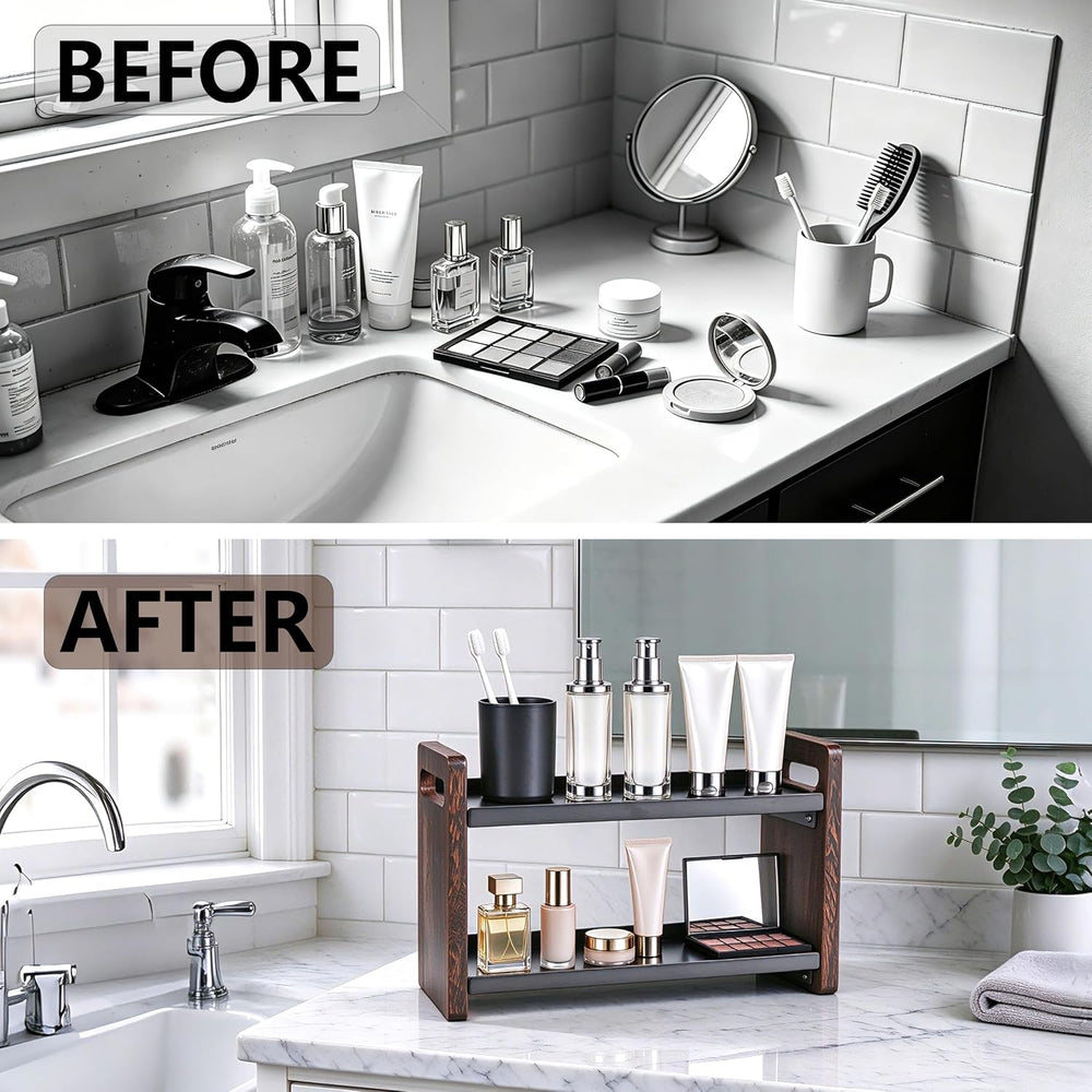 2-Tier Bathroom Counter Organizer, Bathroom Organizer, Cologne Stand