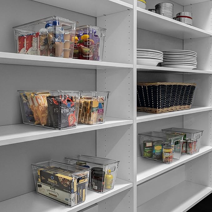 ClearSpace Modern Plastic Storage Bins (4 Pack)