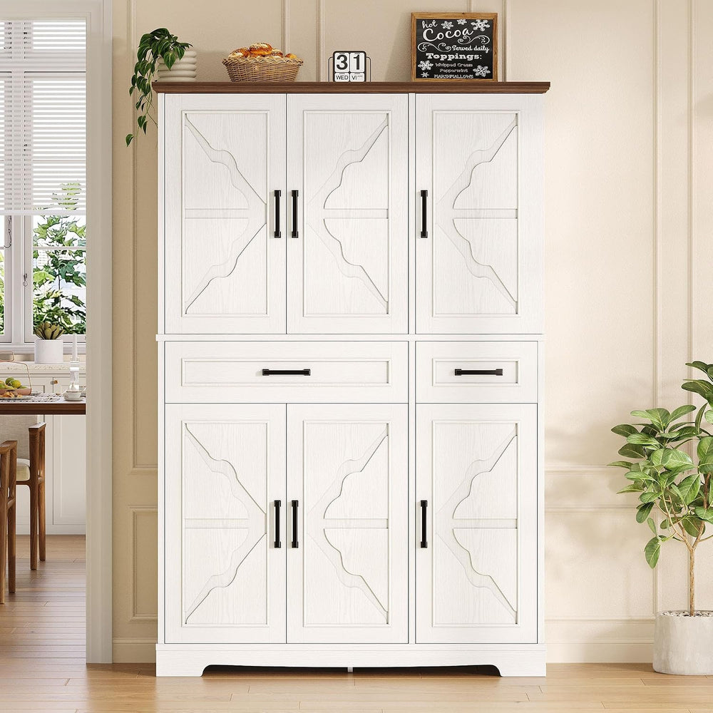 IRONCK 71" Kitchen Pantry Cabinet with Doors & Adjustable Shelves, W...