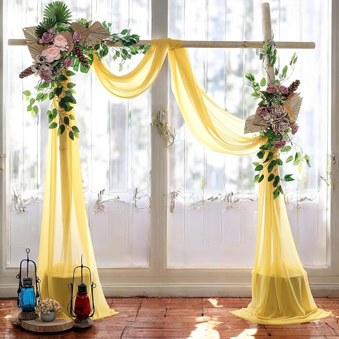 MDS Halloween Chiffon Draping Fabric - 2 Panel, 30" Wide x 30ft Long - S...