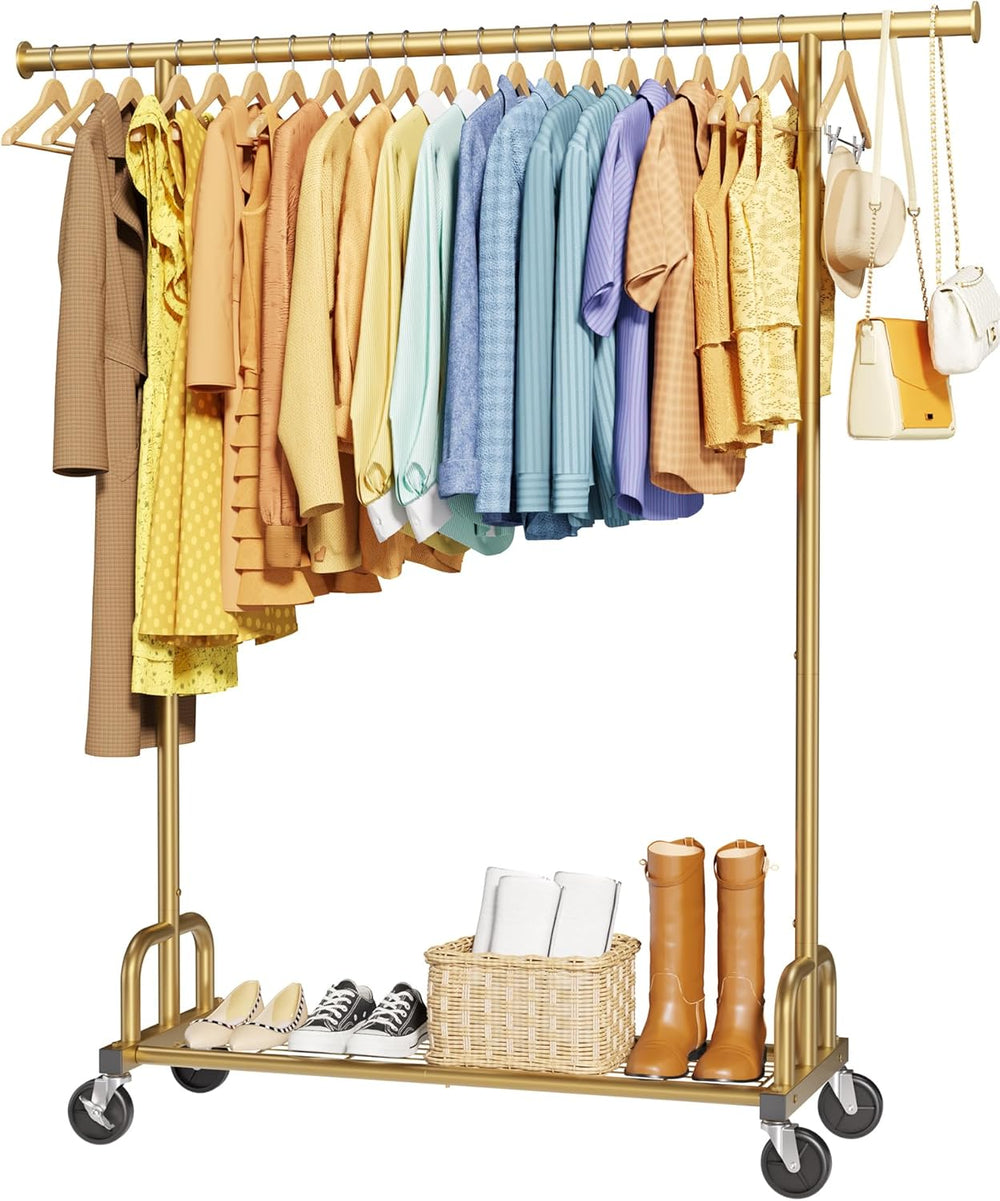Sakugi Clothes Rack - Large-Capacity Clothing Racks for Hanging Clothes with ...