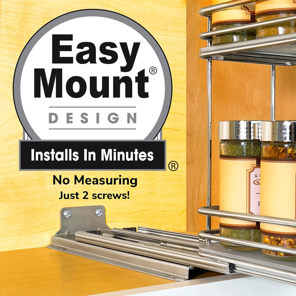 LYNK PROFESSIONAL® Pull Out Spice Organization for Cabinets - 4-3/8 inch Wide...