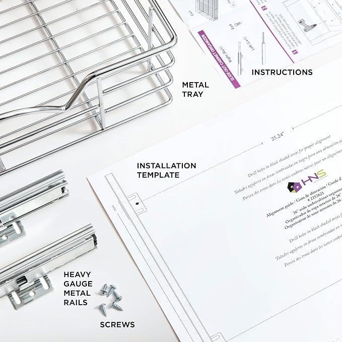 HOLDN’ STORAGE Heavy-Duty Premium Collection Pull Out Cabinet Organizer