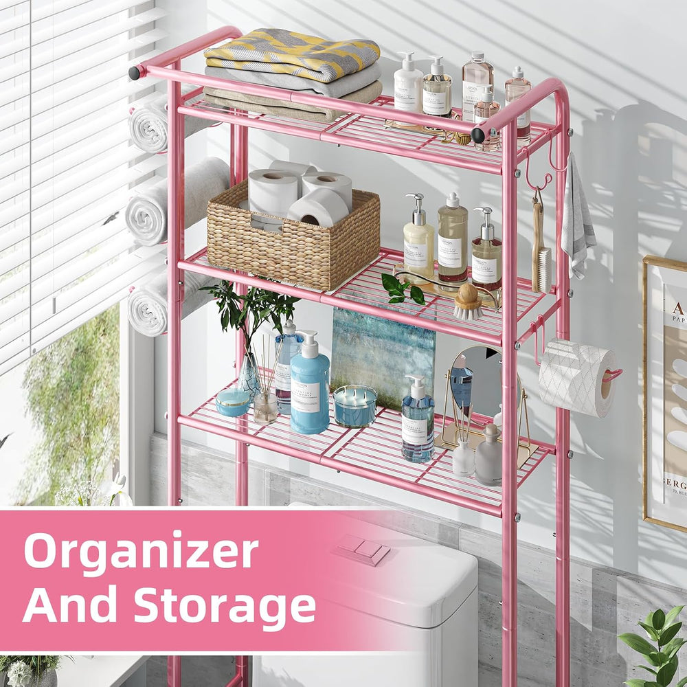 Simple Trending 3 Tier Over The Toilet Rack, Shelf Bathroom, Bathroom Stand O...
