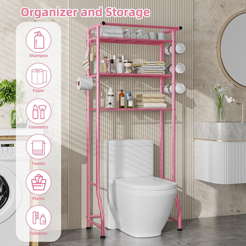 Simple Trending 3 Tier Over The Toilet Rack, Shelf Bathroom, Bathroom Stand O...