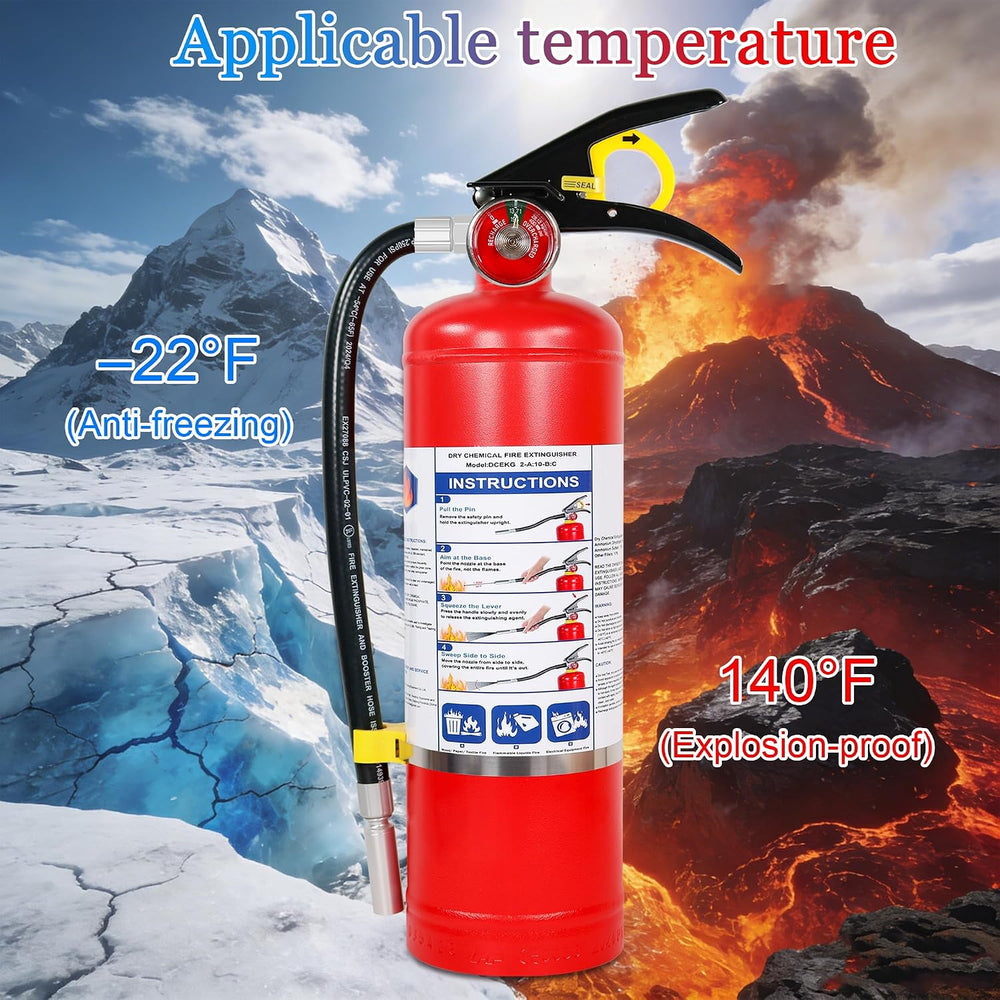 ABC Dry Chemical Fire Extinguishers, 5 lb 2a10bc Fire Extinguisher for Home, ...