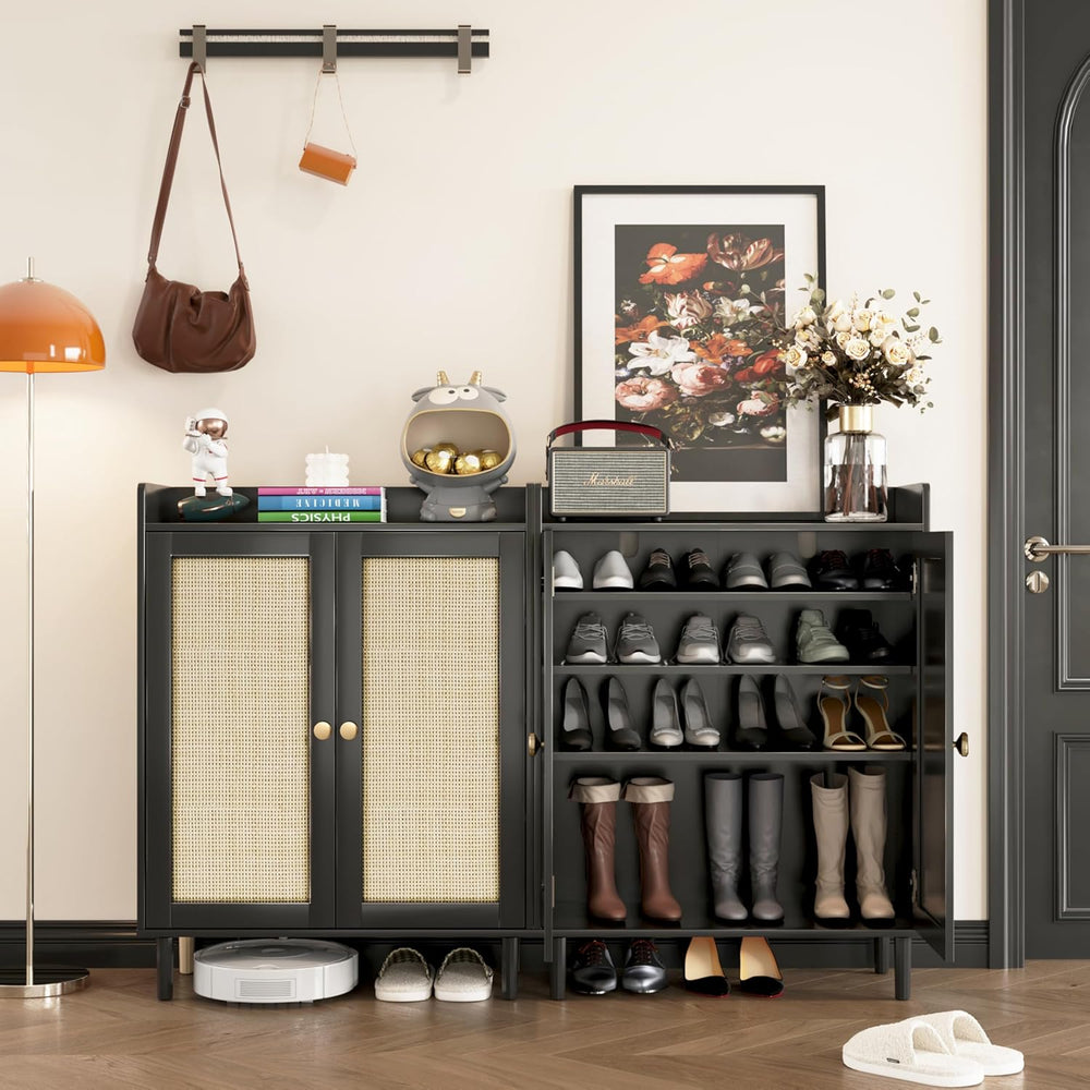 Shoe Rack,Shoe Storage,Rattan Shoe Cabinet for Entryway,Shoe Storage Cabinet ...